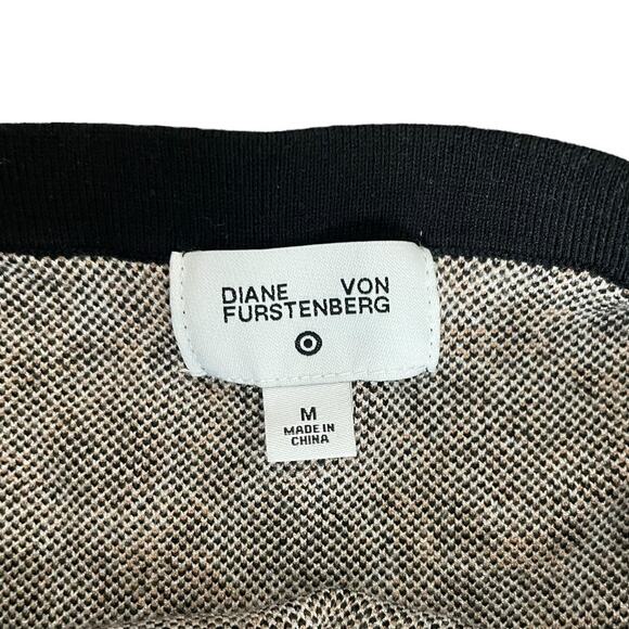 DVF x Target Halter Tie Neck Midi Dress Med Neutral Poppy Sweater Knit Stretchy - Picture 8 of 8